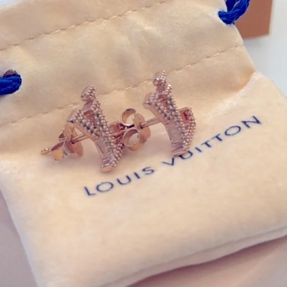 Sold! Louis Vuitton Iconic Earrings blush authentic - Picture 8 of 11